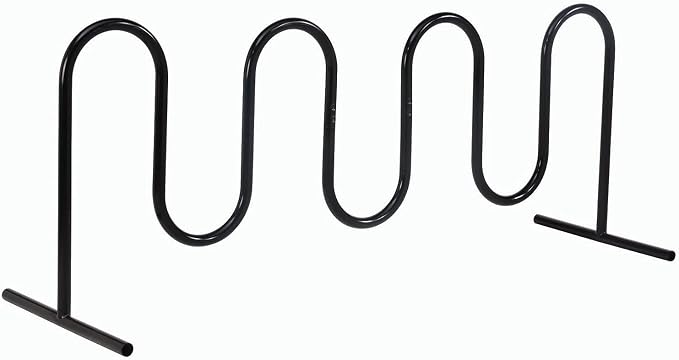 Global Industrial 94" L Wave Bike Rack, Free Standing, 9-Bike Capacity by GlobalIndustrial