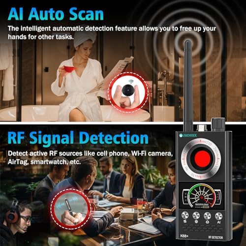 JMDHKK Hidden Camera Detector & Bug Detector – Magnetic Tracker & Wireless - Image 4