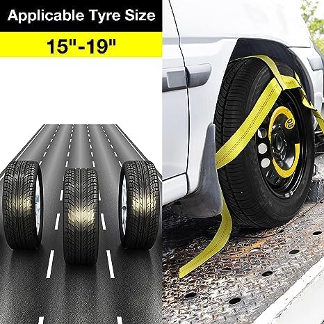 Tire Straps for A Car Trailer Tow Dolly Straps - Image 2