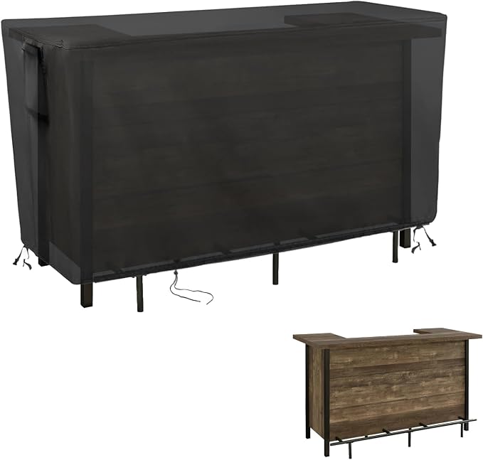 Kingling Outdoor Table Cover for Bar Table, 72 Inch Waterproof Patio Bar Cover by Kingling