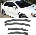 4pcs for 08-17 Lancer/Evo 10/X Sedan Sun Rain Guard Window Visors by Unknown