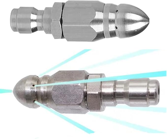Pressure Washer Sewer Jetter Nozzle by MIZORLIE