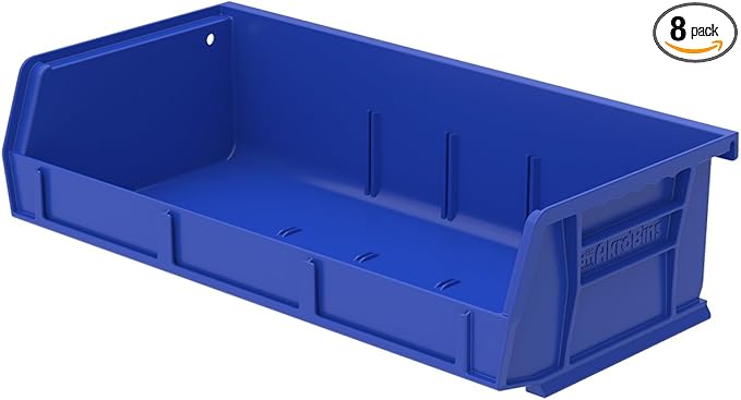 Akro-Mils 30232 AkroBins Plastic Storage Bins, Space-Saving Stackable Bins by Akro-Mils
