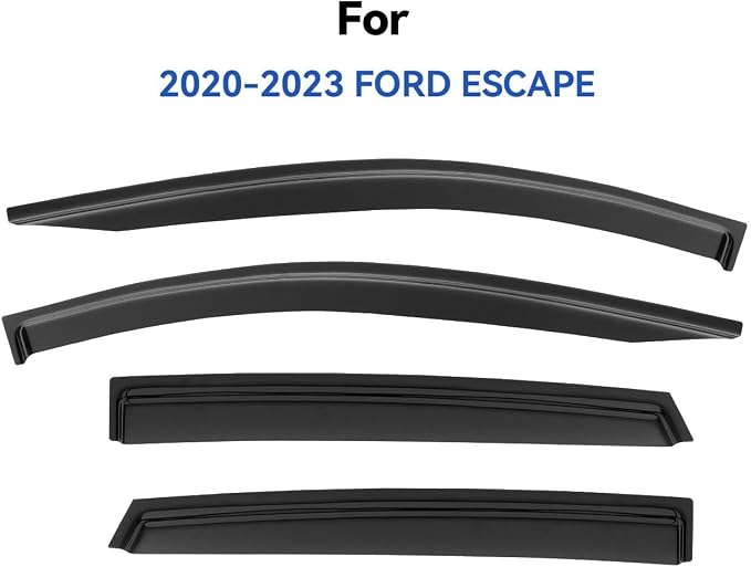 Window Visors Rain Guards for 2020-2025 Ford Escape, Out-Channel Window Vent - Image 2