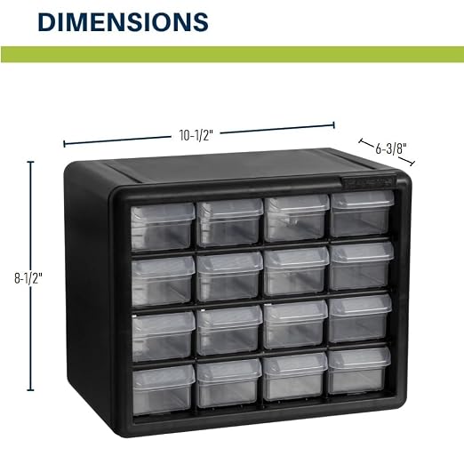 Akro-Mils 16-Drawer Plastic Drawer Storage Cabinet - Image 3