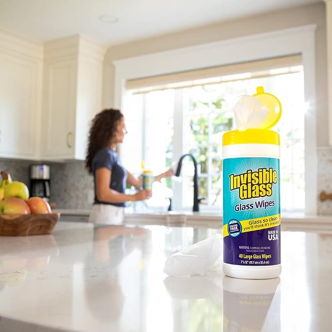 Invisible Glass 90160-2PK Glass Cleaning Wipes Perfect - Image 4