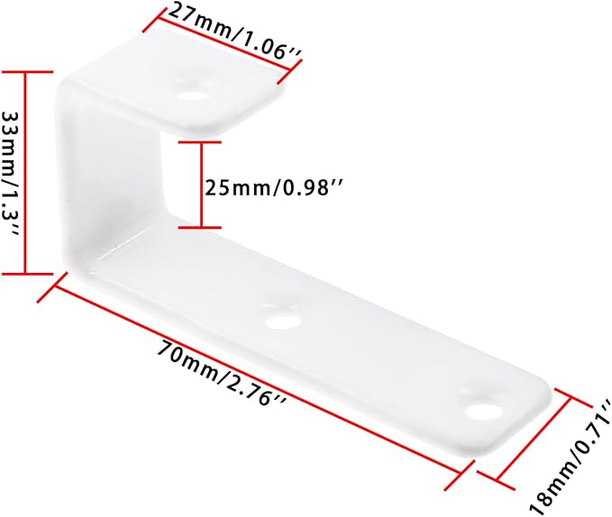 Bunk Bed Ladder Hooks Brackets, Iron Bed Ladder Hook, PVC Coated Angled Ladder - Image 2