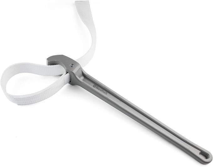 DURATECH Strap Wrench 18" Handle, Adjustable Nylon Strap Pipe Wrenches by DURATECH