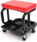 Rolling Creeper Seat with Cushioned Seat Heavy-Duty Garage Roller Seat with 4 by ACZCR