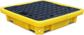 2 Drum Containment Spill Pallet, Polyethylene Low Profile Paint Bucket Tray by PFCDZDU