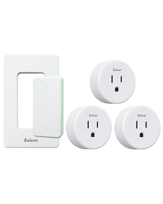 Remote Control Outlet Plug Switch, Buckle Design & Removable Wireless Light by Zoiinet