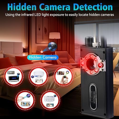 JMDHKK Hidden Camera Detector & Bug Detector – Magnetic Tracker & Wireless - Image 2
