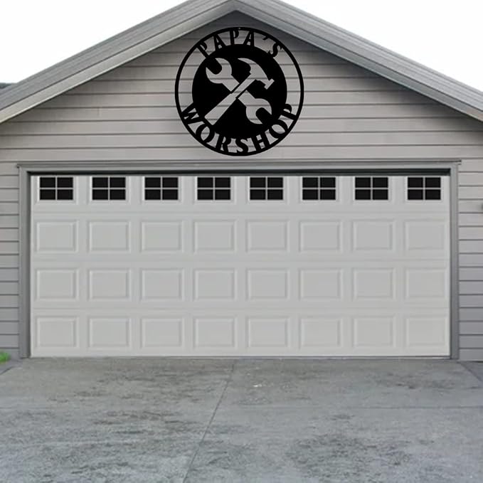Personalized Papa's Workshop Metal Sign - Image 2