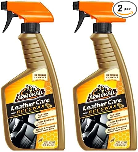 Armor All Car Leather Cleaner Spray, Beeswax Leather Care Spray by ArmorAll