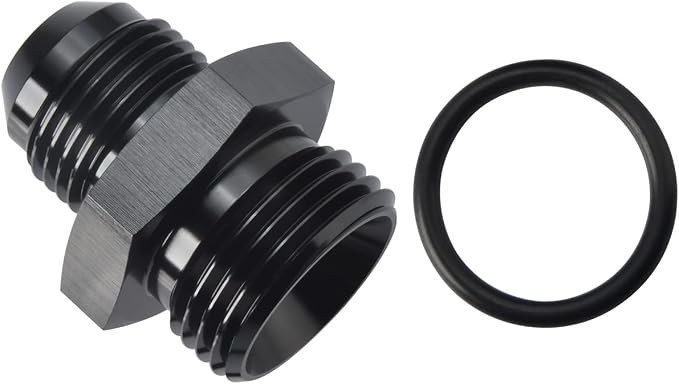 10AN Male Flare to 12AN ORB O-ring Boss Fuel Pump Rail Adapter Fitting Aluminum - Image 3