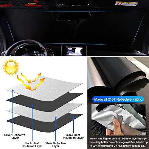 KUST Windshield Sun Shade for 2012-2022 Volkswagen VW Passat Accessories - Image 4