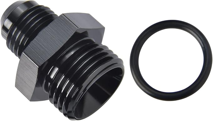 4AN Male Flare to 6AN ORB O-ring Boss Fuel Pump Rail Adapter Fitting Aluminum - Image 4