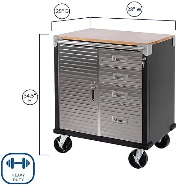 Heavy Duty Rolling Storage Cabinet - Image 3