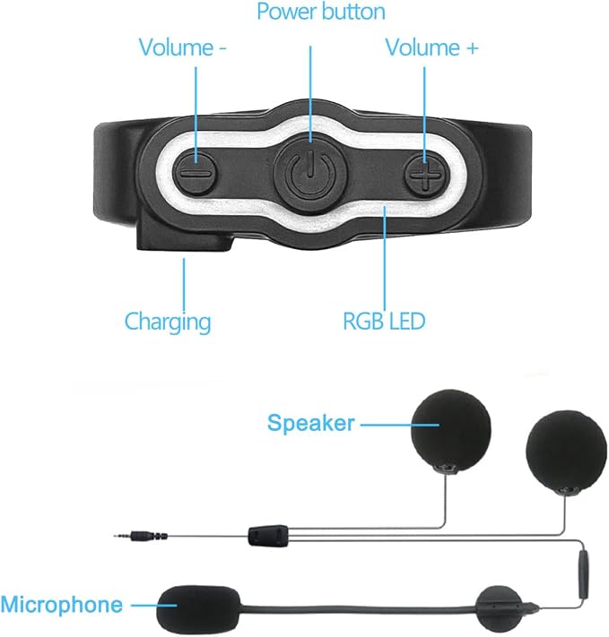 Motorcycle Helmet Bluetooth Headset Motorcycle Helmet Speaker IPX6 Waterproof - Image 8