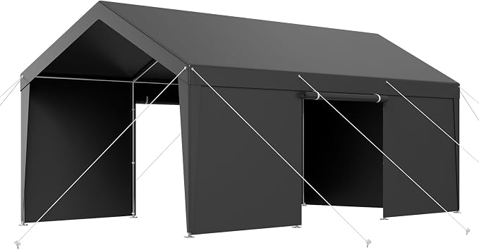 VEVOR 12x20 FT Heavy Duty Carport, Portable Car Canopy - Image 4