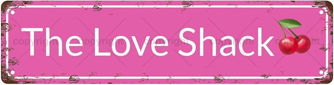 The Love Shack Space Vintage Metal Tin Sign, Street Sign, Home Decor, Room Decor by Unknown