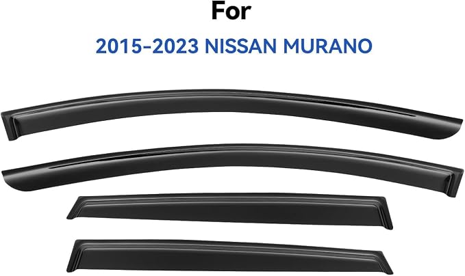 Window Visors Rain Guards for 2015-2024 Nissan Murano, Out-Channel Window Vent - Image 2