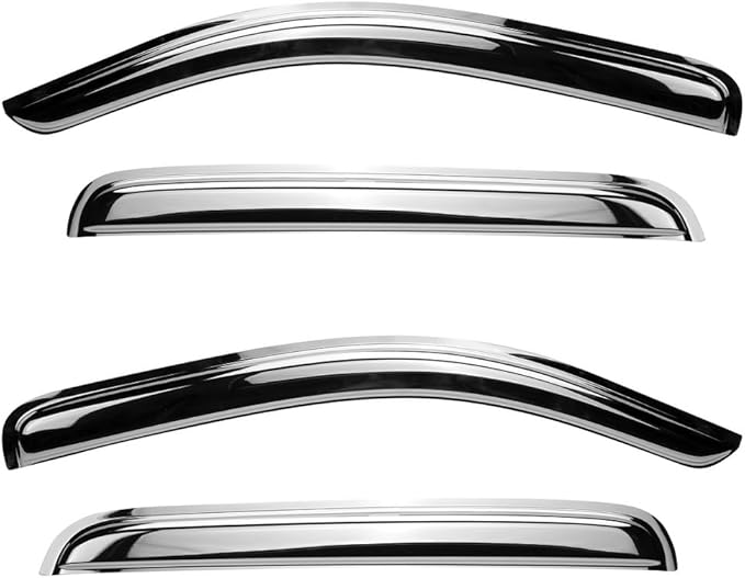 94167Y Chrome Side Window Visor Wind Vent Deflector - Image 2