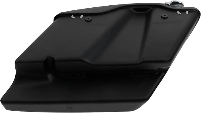 XFMT Motorcycle Matte Black 5" Extended Stretched Hard Saddlebags Saddle Bags - Image 7