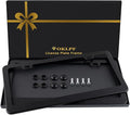 2 Pack Black License Plate Frame, Matte License Plate Front and Rear 2 Packs. by OKLPF