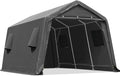 ADVANCE OUTDOOR 10X15 ft Garage Shelter Steel Metal Peak Roof Portable Storage by ADVANCEOUTDOOR