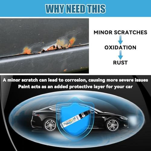 Radiant Black Touch Up Paint for Cars, Car Paint Scratch Repair Pen, Color - Image 3