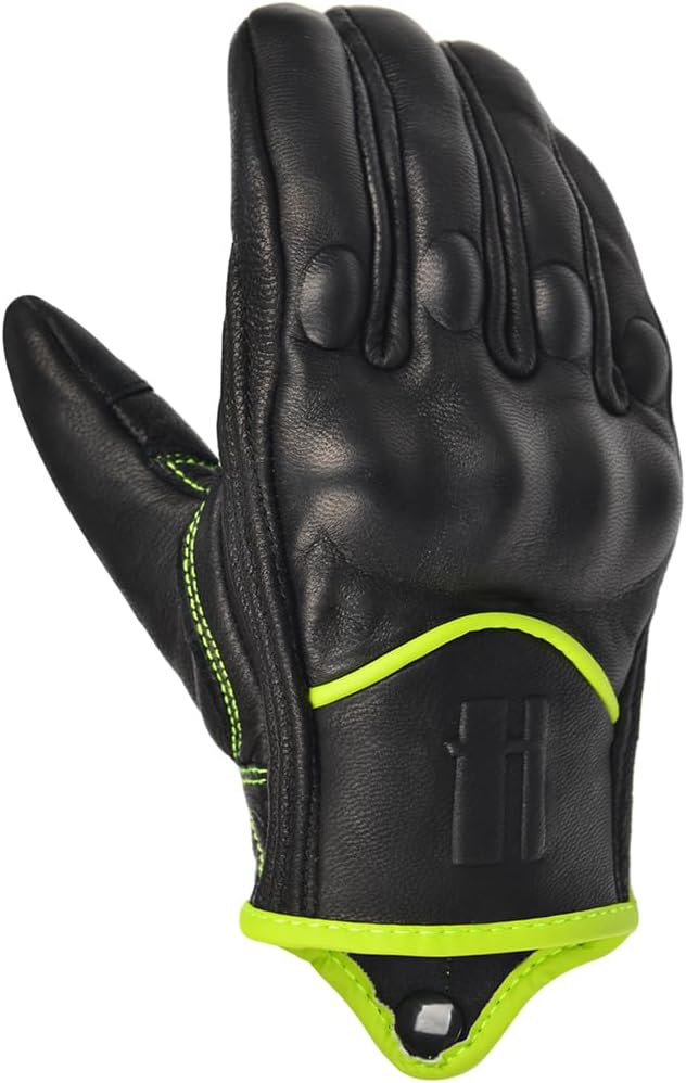 Harssidanzar Women's Motorcycle Gloves, Leather Motorcycle Gloves, Motorbike - Image 6