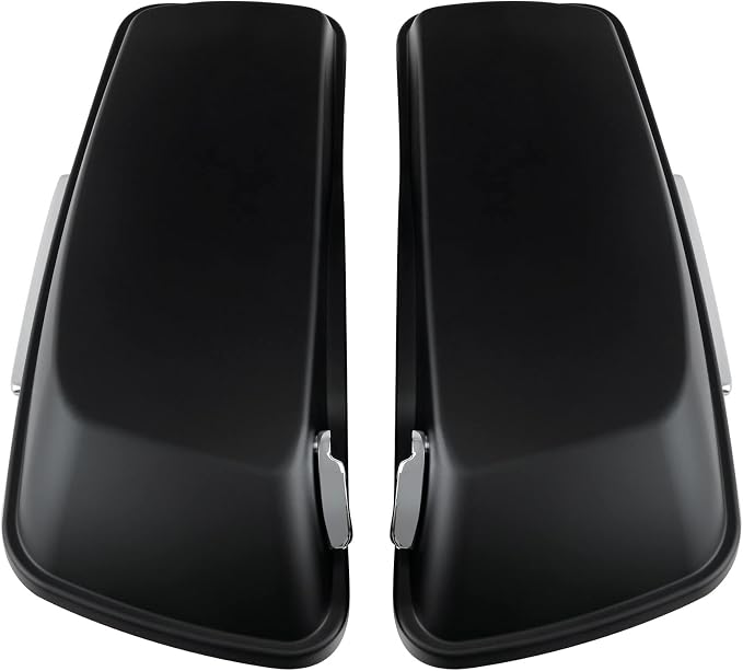 XFMT Motorcycle Matte Black 5" Extended Stretched Hard Saddlebags Saddle Bags - Image 8