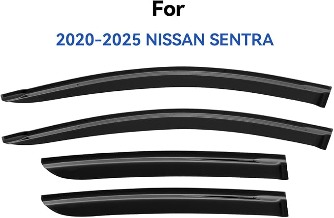 Window Visors Rain Guards for 2020-2025 Nissan Sentra, Out-Channel Window Vent - Image 2