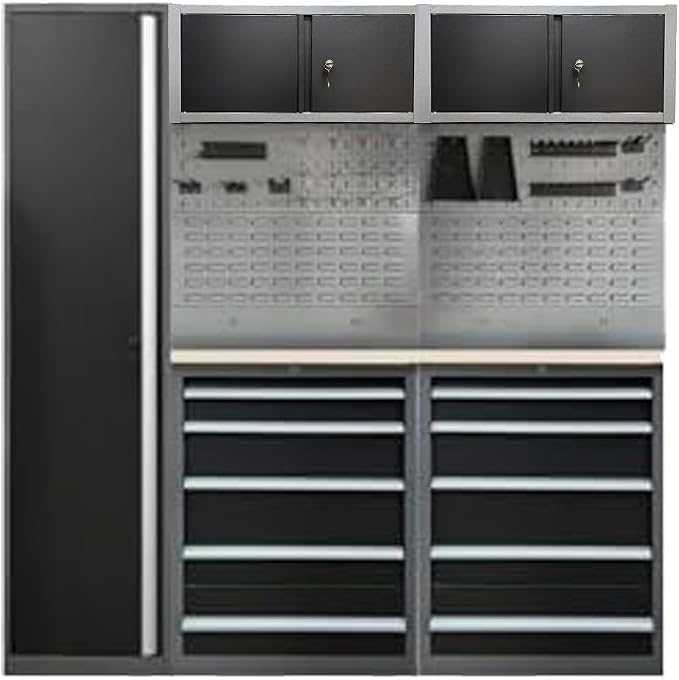 Steel Garage Storage Cabinet System, Tool Organization, by JZD