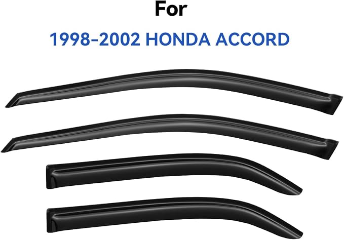 Window Visors Rain Guards for 1998 1999 2000 2001 2002 Honda Accord, - Image 2