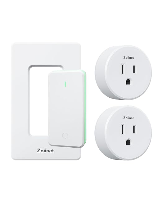 Remote Control Outlet Plug Switch, Buckle Design & Removable Wireless Light by Zoiinet