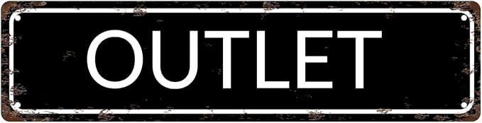 OUTLET Space Vintage Metal Tin Sign, Street Sign, Home Decor, Room Decor by Unknown