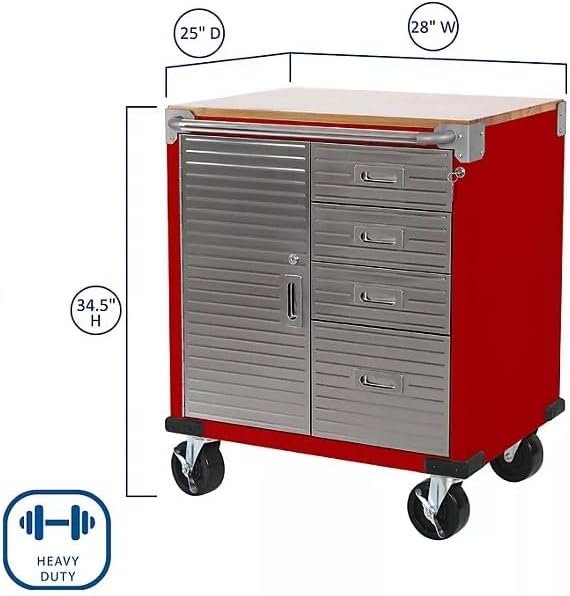 Heavy Duty Rolling Storage Cabinet - Image 3