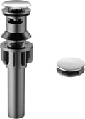 Bathroom Sink Drain with Overflow, PureHome Bathroom Sink Stopper, Pop Up by PureHome