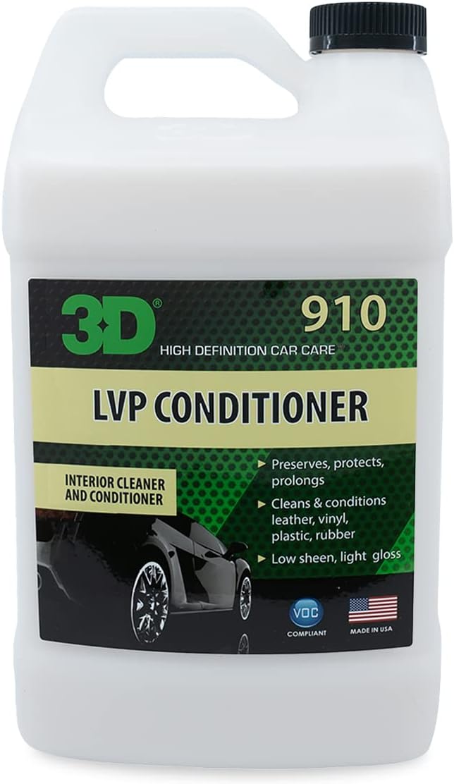 3D Leather, Vinyl & Plastic Conditioner | Restores, Conditions & Protects Car by 3DCarCare