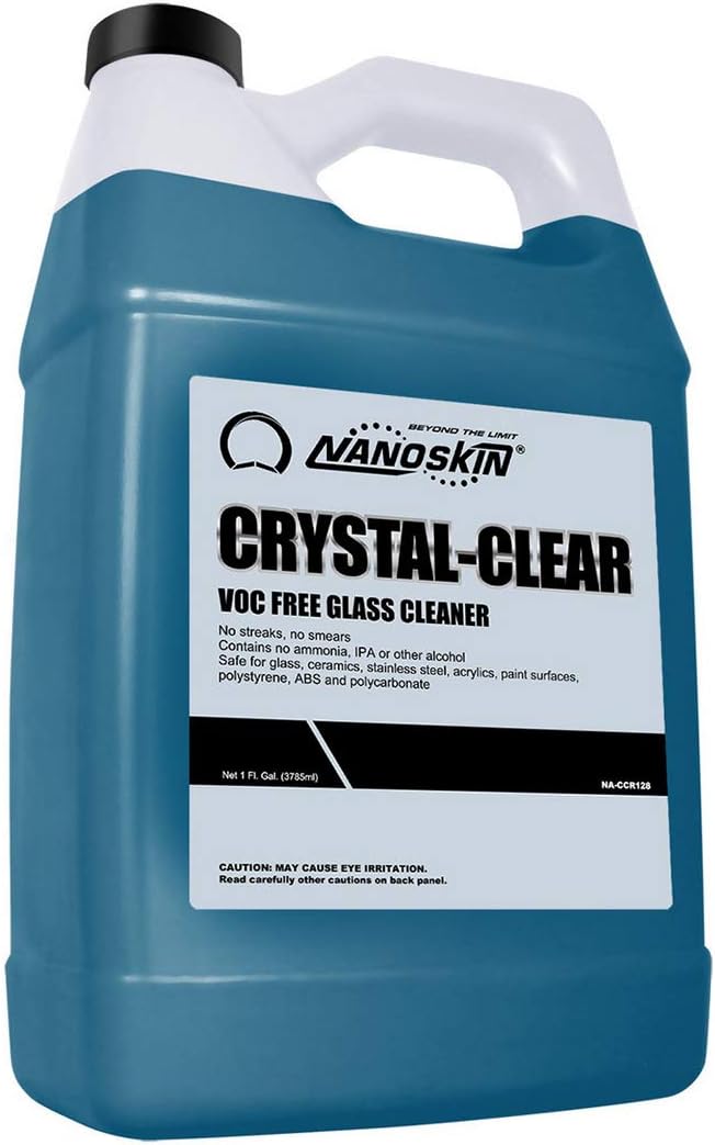 Nanoskin CRYSTAL-CLEAR VOC-Free Glass Cleaner 1 Gallon by Nanoskin