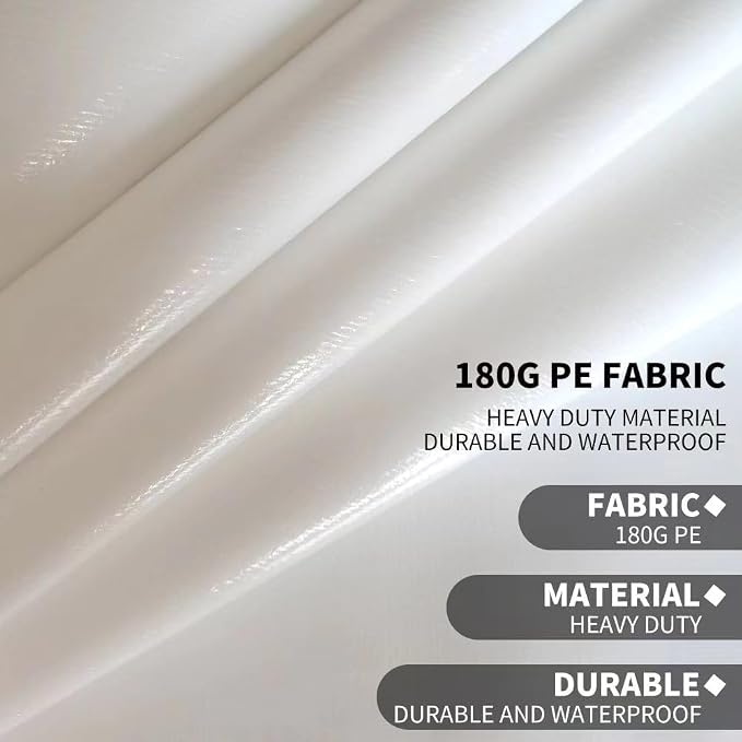Rutile 10 x 20 FT Carport Replacement Cover, Heavy Duty Car Tarp Canopy Tent - Image 3