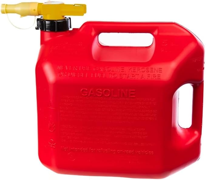 No-Spill 4-Pack 5 Gallon Red Gasoline Cans - Image 3