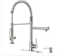 Fapully Commercial Pull Down Kitchen Sink Faucet by Fapully
