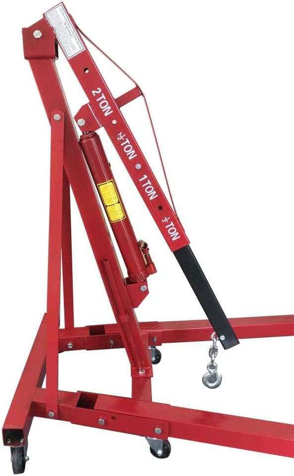 2 TON 4000 lbs Foldable Hydraulic Engine Hoist Cherry Picker Heavy-Duty - Image 6