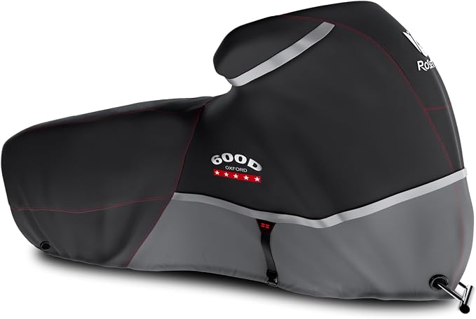 Rosefray Motorcycle Cover 600D Heavy Duty All Season Universal Weather by Rosefray