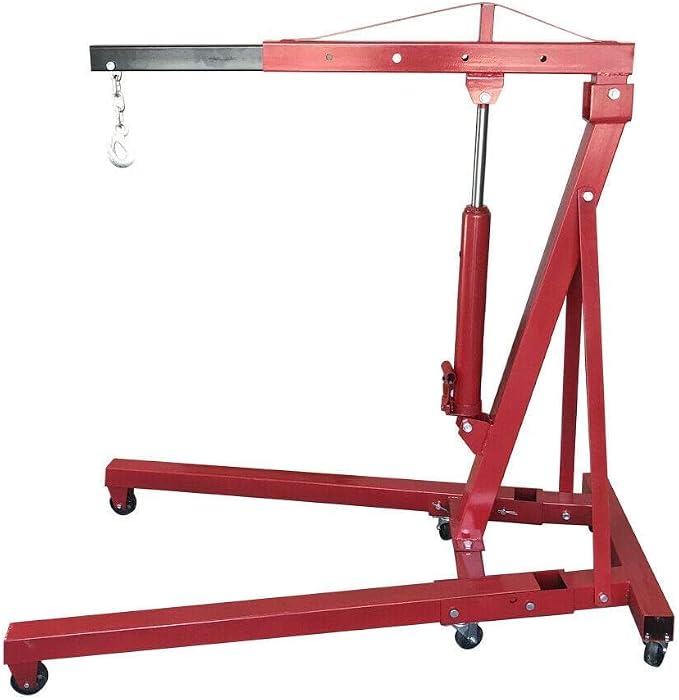 2 TON 4000 lbs Foldable Hydraulic Engine Hoist Cherry Picker Heavy-Duty - Image 9