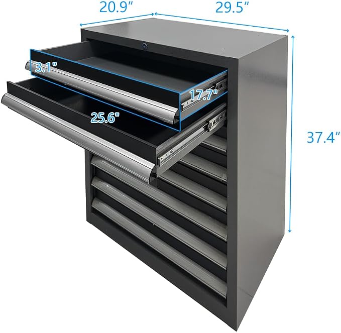 JZD Garage Cabinet System, Tool Storage Cabinets Set - Image 5