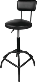Performance Tool W85016 Pneumatic Stool w/Removable Backrest by PerformanceTool